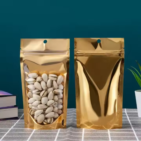 Custom Gold Mylar Bags