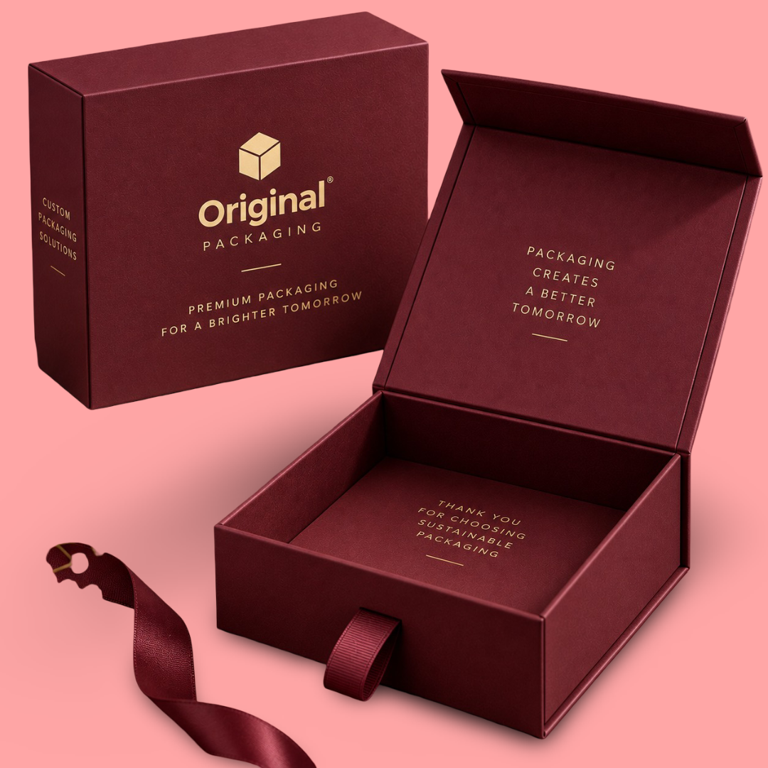 Maroon Rigid Boxes
