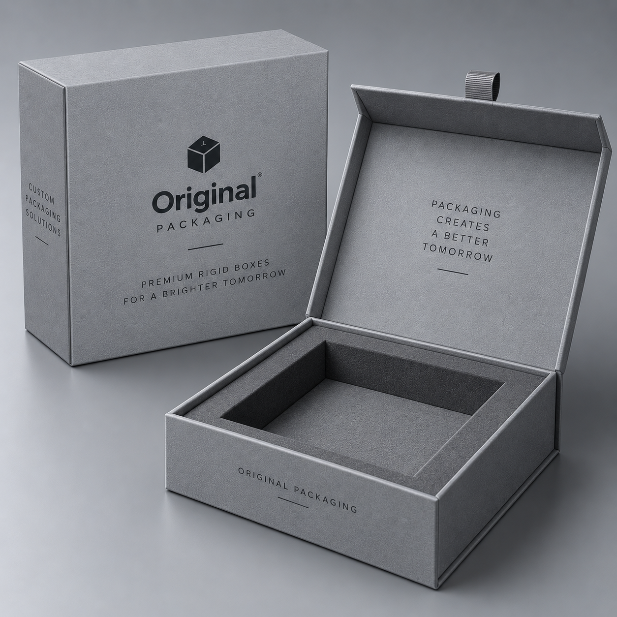 Grey Rigid Boxes